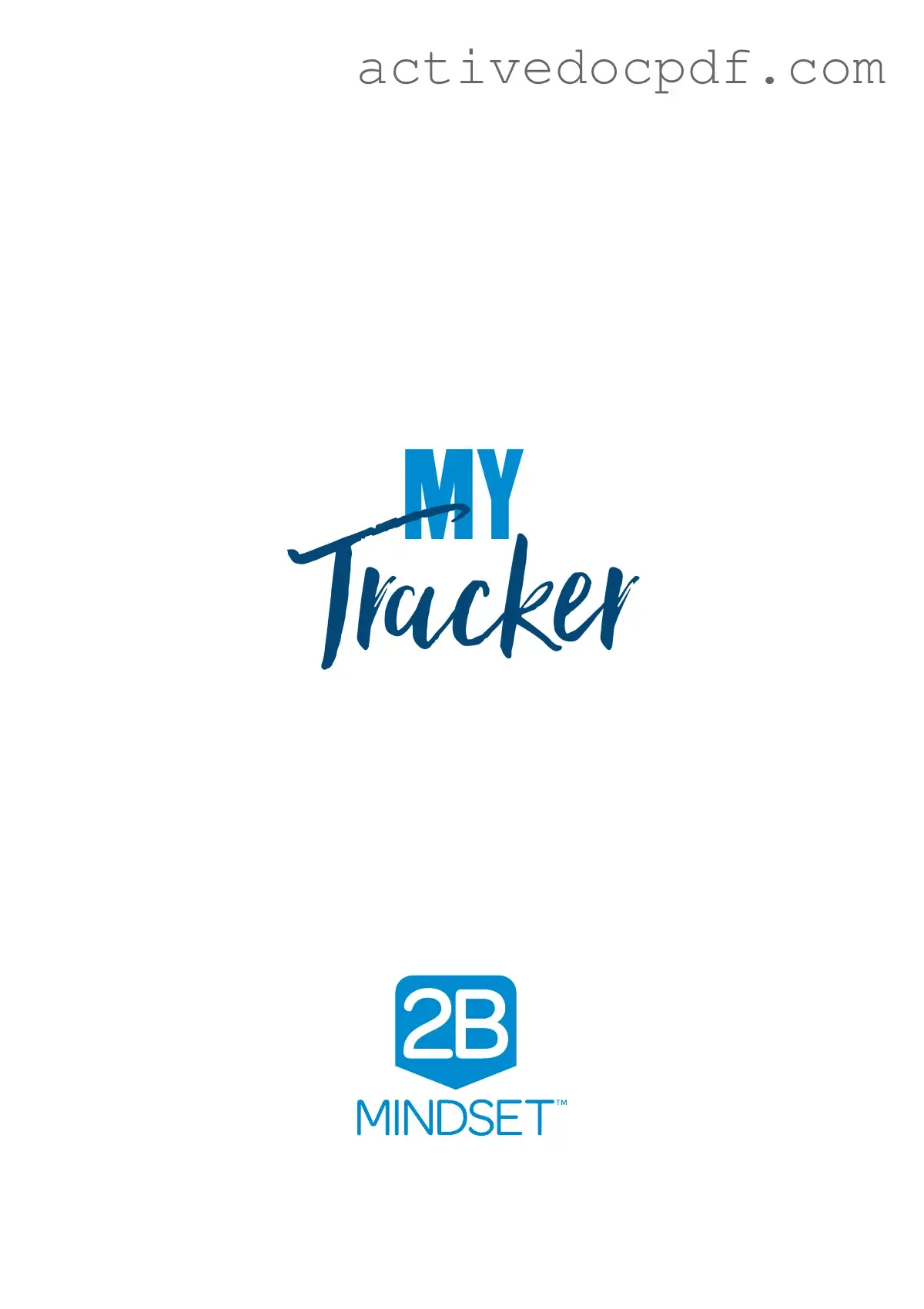 Free 2B Mindset Tracker PDF Form