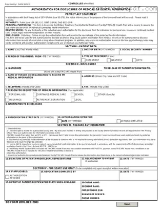 Free DD 2870 PDF Form